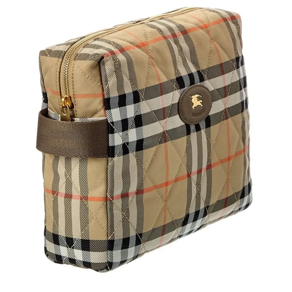 Burberry Girls Check Canvas Pouch